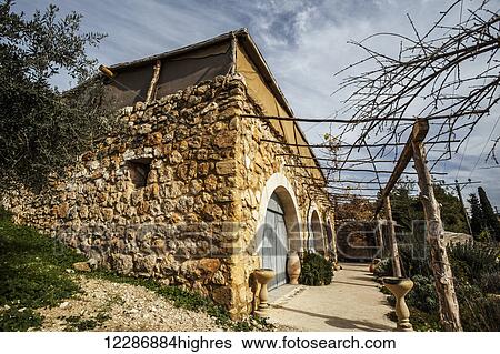 Stock Photograph - Dining Hall, Nazareth village; Nazareth, Israel. Fotosearch