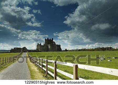 Stock Photograph - Dunbrody Abbey ruins; County Wexford, Ireland. Fotosearch