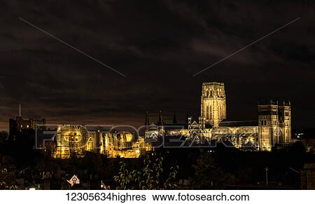 Stock Photograph - Durham Cathedral; Durham, England. Fotosearch