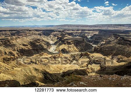 Stock Image - Fish River Canyon; Namibia. Fotosearch