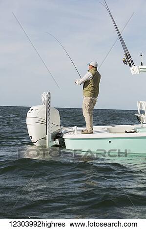 Stock Photograph - Fishing off the coast of Cape Cod; Massachusetts, United States of America. Fotosearch