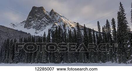 Frozen Emerald Lake in Yoho National Park; British Columbia, Canada View Large Photo Image Stock Photo - Frozen Emerald Lake in Yoho National Park; British Columbia, Canada. Fotosearch