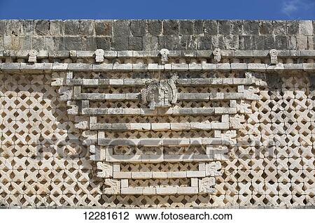 Geometric frieze, Nuns' Quadrangle, Uxmal Mayan archaeological site; Yucatan, Mexico View Large Photo Image Stock Image - Geometric frieze, Nuns' Quadrangle, Uxmal Mayan archaeological site; Yucatan, Mexico. Fotosearch