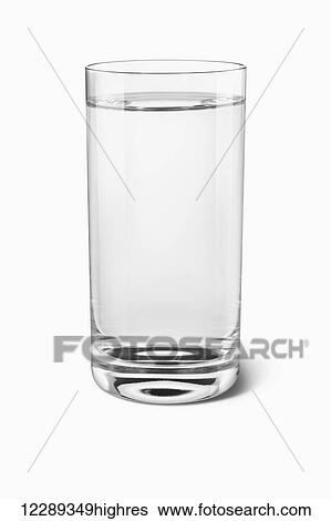 Glass of water on a white background; Toronto, Ontario, Canada View Large Photo Image Stock Photograph - Glass of water on a white background; Toronto, Ontario, Canada. Fotosearch