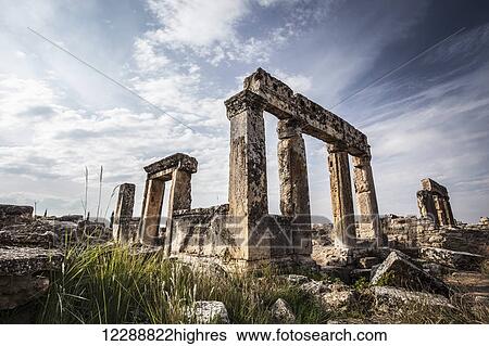 Greco-Roman ruins; Pamukkale, Turkey View Large Photo Image Stock Photograph - Greco-Roman ruins; Pamukkale, Turkey. Fotosearch