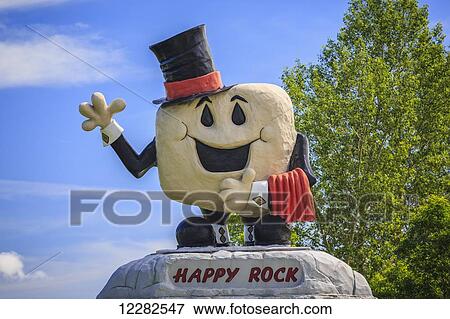 Happy rock; Gladstone, Manitoba, Canada View Large Photo Image Stock Photo - Happy rock; Gladstone, Manitoba, Canada. Fotosearch
