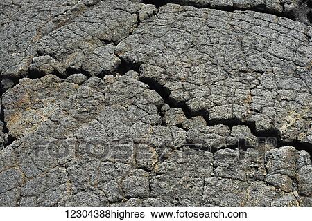 Stock Photograph - Jagged lava rock; Island of Hawaii, Hawaii, United States of America. Fotosearch