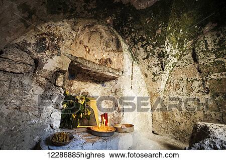 Stock Photograph - Jail on the West Bank; Sebastia, Samaria, Israel. Fotosearch