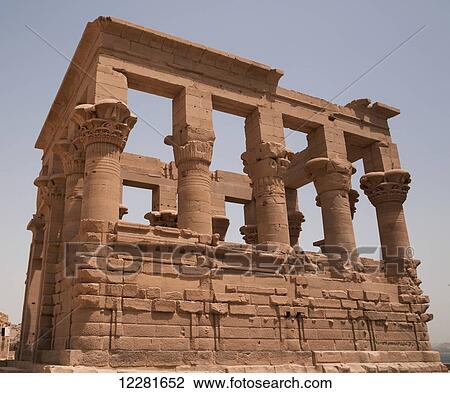 Kiosk of Trajan, Temple of Isis; Island of Philae, Aswan, Egypt View Large Photo Image Stock Image - Kiosk of Trajan, Temple of Isis; Island of Philae, Aswan, Egypt. Fotosearch