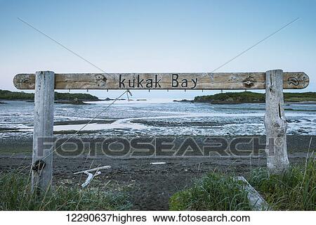 Kukak Bay sign near Katmai Wilderness Lodge, Katmai National Park & Preserve, Alaska View Large Photo Image Stock Photograph - Kukak Bay sign near Katmai Wilderness Lodge, Katmai National Park & Preserve, Alaska. Fotosearch