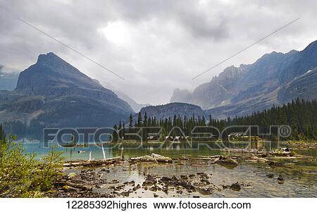 Stock Photograph - Lake O'Hara, Yoho National Park; British Columbia, Canada. Fotosearch