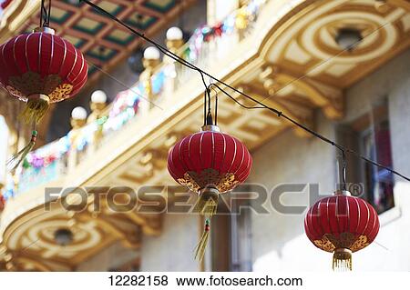 Lanterns, China Town; San Francisco, California, United States of America View Large Photo Image Stock Photo - Lanterns, China Town; San Francisco, California, United States of America. Fotosearch