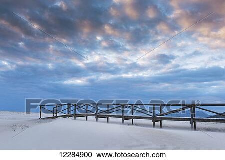 Stock Image - Los Lances Beach; Tarifa, Costa de la Luz, Cadiz, Andalusia, Spain. Fotosearch