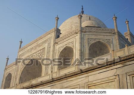 Low angle view of the side of the Taj Mahal; Agra, Jaipur, Uttar Pradesh, India View Large Photo Image Stock Photograph - Low angle view of the side of the Taj Mahal; Agra, Jaipur, Uttar Pradesh, India. Fotosearch