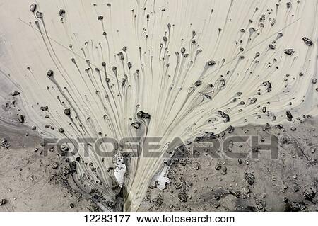 Stock Photo - Meltwater and glacial silt create an abstract pattern on Matanuska Glacier in Southcentral Alaska, Summer. Fotosearch