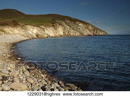 Minard beach on the Wild Atlantic Way on the Dingle peninsula; County ...