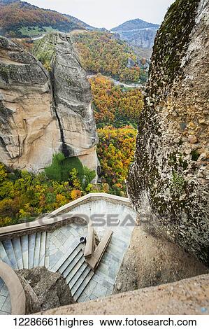 Stock Photograph - Monastery Varlaam; Meteora, Greece. Fotosearch