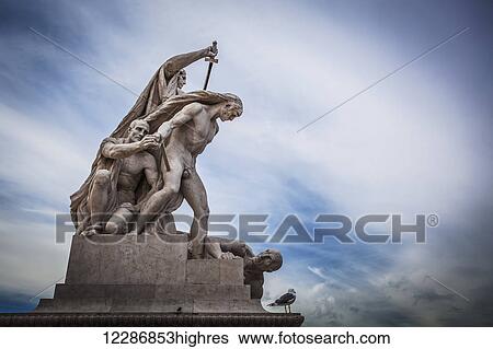 Stock Photograph - National Monument to Victor Emmanuel II; Rome, Italy. Fotosearch