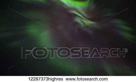 Stock Photograph - Northern Lights (aurora borealis); Yukon, Canada. Fotosearch