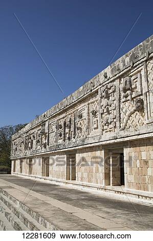 Nuns' Quadrangle, Uxmal Mayan archaeological site; Yucatan, Mexico View Large Photo Image Stock Photo - Nuns' Quadrangle, Uxmal Mayan archaeological site; Yucatan, Mexico. Fotosearch