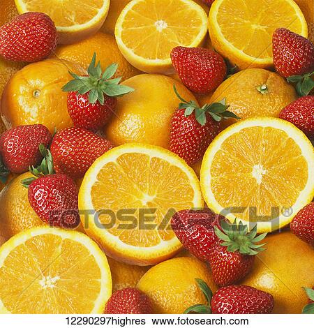 Oranges and strawberries; Toronto, Ontario, Canada View Large Photo Image Stock Photograph - Oranges and strawberries; Toronto, Ontario, Canada. Fotosearch