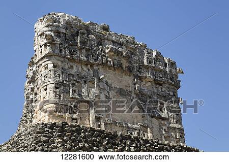 Painted Vault Temple, Dzibilnocac Mayan archaeological ruins, Chenes style; Campeche, Mexico View Large Photo Image Stock Image - Painted Vault Temple, Dzibilnocac Mayan archaeological ruins, Chenes style; Campeche, Mexico. Fotosearch
