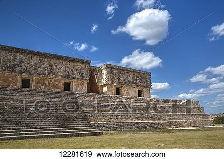 Palace of the Governor, Uxmal Mayan archaeological site; Yucatan, Mexico View Large Photo Image Stock Photo - Palace of the Governor, Uxmal Mayan archaeological site; Yucatan, Mexico. Fotosearch