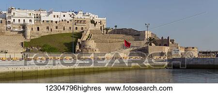 Panorama of medina walls; Tangier, Morocco View Large Photo Image Stock Photograph - Panorama of medina walls; Tangier, Morocco. Fotosearch