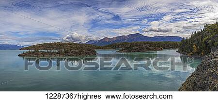 Panoramic view of Atlin Lake; British Columbia, Canada View Large Photo Image Stock Photograph - Panoramic view of Atlin Lake; British Columbia, Canada. Fotosearch