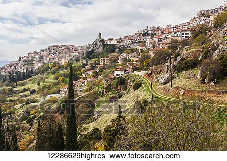 Stock Photograph - Parnassos Ski Centre; Arachova, Greece. Fotosearch