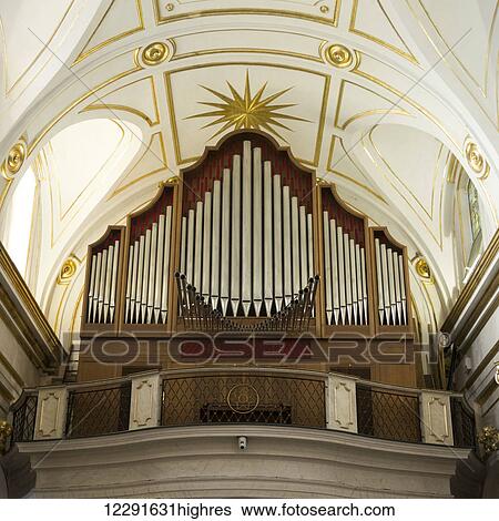 Stock Photograph - Pipe organ; Positano, Campania, Italy. Fotosearch