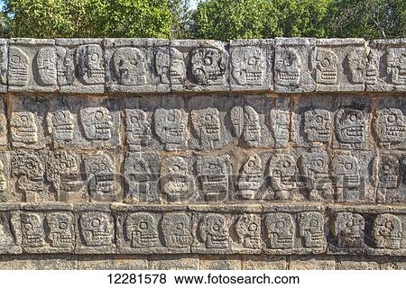 Platform of Skulls, Chichen Itza; Yucatan, Mexico View Large Photo Image Stock Photo - Platform of Skulls, Chichen Itza; Yucatan, Mexico. Fotosearch