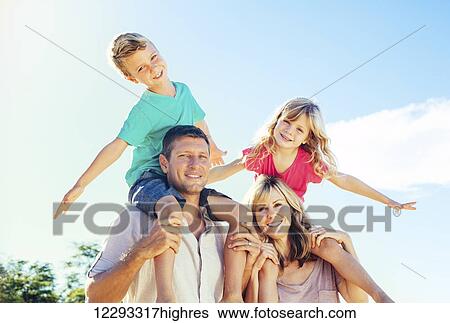 Portrait of Happy Family View Large Photo Image Stock Photograph - Portrait of Happy Family. Fotosearch