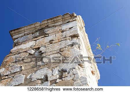 Stock Photograph - Propylaea, the entrance to the Acropolis; Athens, Greece. Fotosearch