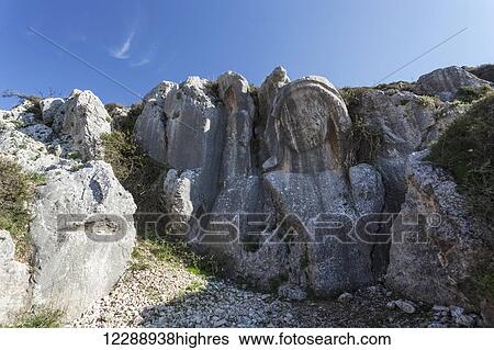Stock Photograph - Rock formations; Antioch, Turkey. Fotosearch