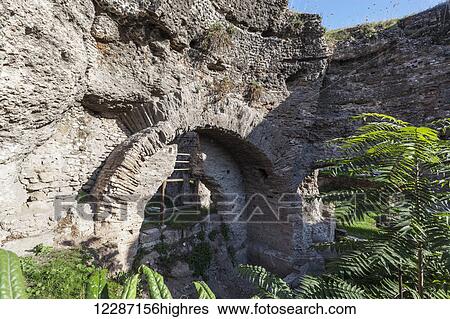Stock Photograph - Roman baths, ancient ruins; Tarsus, Turkey. Fotosearch