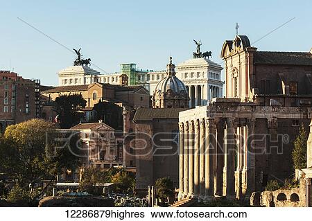 Stock Photograph - Roman Forum; Rome, Italy. Fotosearch
