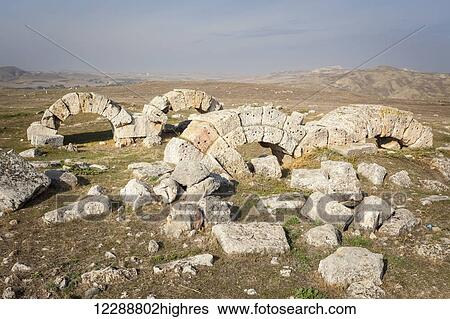 Stock Photograph - Ruins of ancient Laodicea, an early centre of Christianity and one of the Seven Churches of Revelation; Laodicea, Turkey. Fotosearch