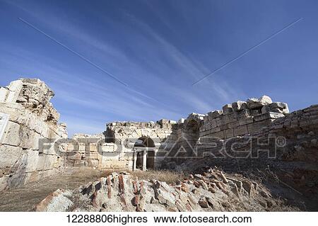 Ruins of ancient Laodicea, doorway and stone walls; Laodicea, Turkey View Large Photo Image Stock Photograph - Ruins of ancient Laodicea, doorway and stone walls; Laodicea, Turkey. Fotosearch