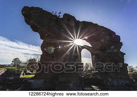 Stock Photograph - Ruins of Basilica B; Philippi, Greece. Fotosearch