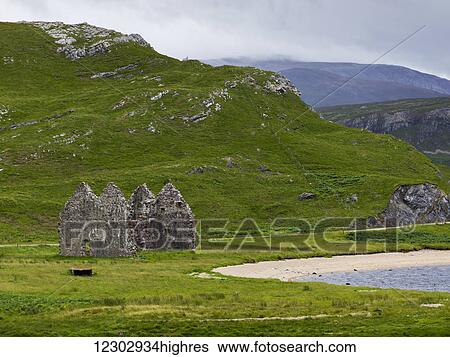 Stock Photograph - Ruins of Calda House; Scotland. Fotosearch