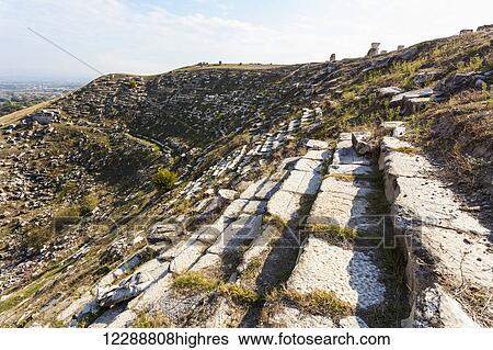 Stock Photograph - Ruins of the amphitheatre; Laodicea, Turkey. Fotosearch
