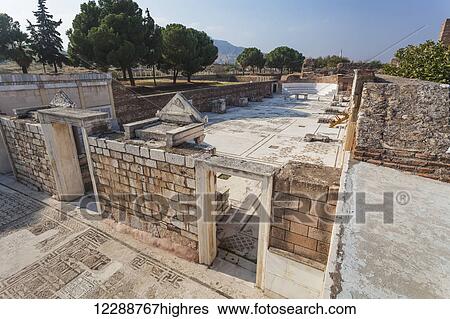 Stock Photograph - Ruins of the Synagogue of Sardis; Sardis, Turkey. Fotosearch