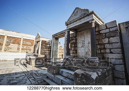 Ruins of the Synagogue of Sardis; Sardis, Turkey View Large Photo Image Stock Photograph - Ruins of the Synagogue of Sardis; Sardis, Turkey. Fotosearch