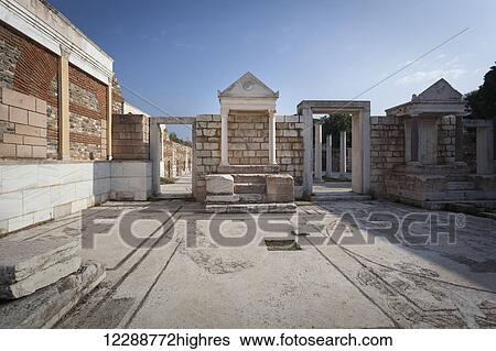 Ruins of the Synagogue of Sardis; Sardis, Turkey View Large Photo Image Stock Photograph - Ruins of the Synagogue of Sardis; Sardis, Turkey. Fotosearch
