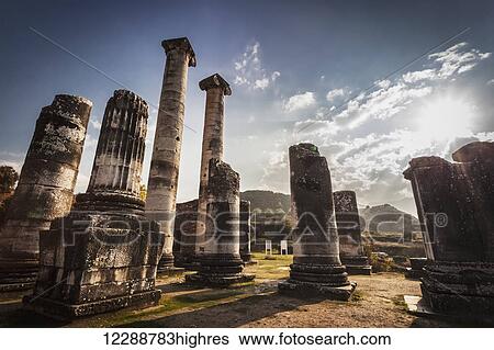 Ruins of the Temple of Artemis; Sardis, Turkey View Large Photo Image Stock Photograph - Ruins of the Temple of Artemis; Sardis, Turkey. Fotosearch