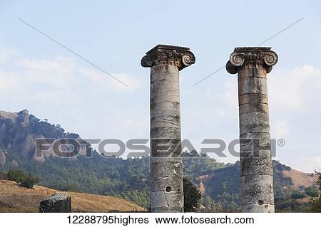 Ruins of the Temple of Artemis; Sardis, Turkey View Large Photo Image Stock Photograph - Ruins of the Temple of Artemis; Sardis, Turkey. Fotosearch