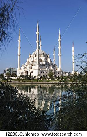 Stock Photograph - Sabanci Mosque; Adana, Turkey. Fotosearch