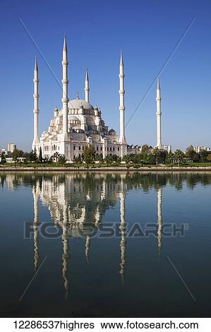 Stock Photograph - Sabanci Mosque; Adana, Turkey. Fotosearch