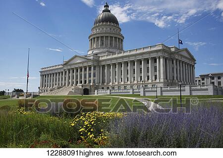 Stock Photograph - Salt Lake City Capitol building; Salt Lake City, Utah, United States of America. Fotosearch